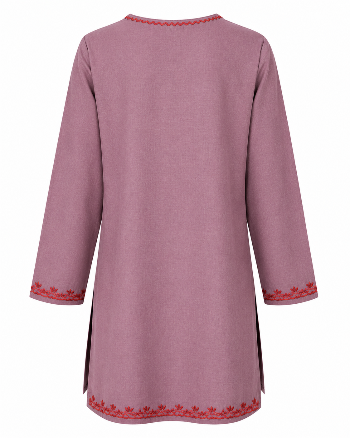 Noor : Aari embroidery summer kurti | Dark Purple